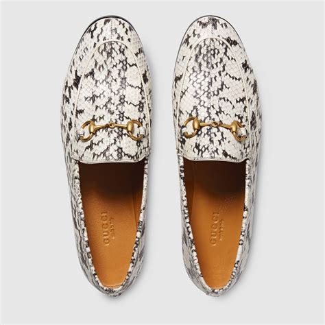 gucci jordan loafer women|Gucci snakeskin loafers.